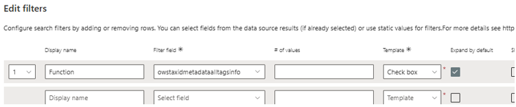 Search Results web part connections configuration, showing Search Filters selected as the data source