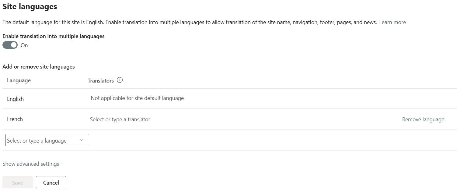 SharePoint Language Settings