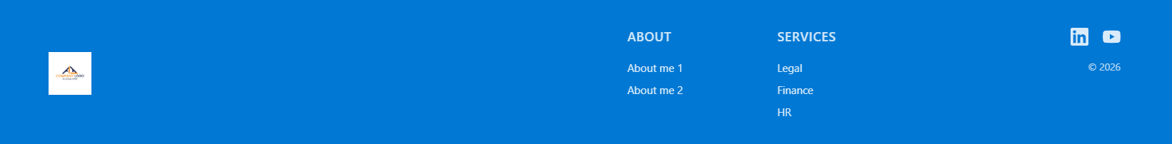 PageFooter web part preview